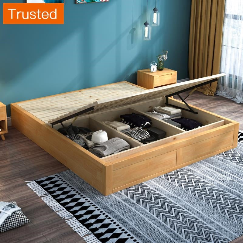 Multiple Variations No bed tatami bed hard bed 1.5 meters short bed ground bed without back of a chair bed body bedstead solid wood box