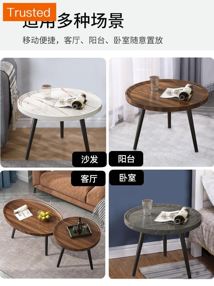 Multiple Variations Small Apartment Nordic Tea Table Living Room Home Modern Minimalist round Tea Table Combination Small Table