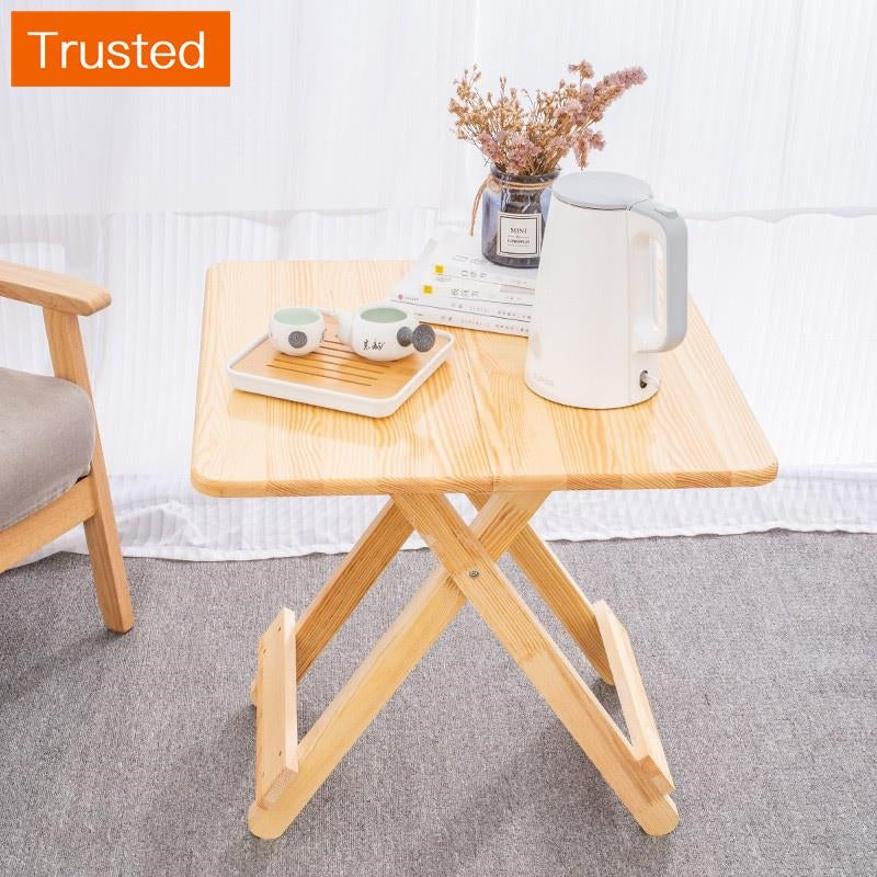 Multiple Variations Solid wood folding tables market.i outdoor household learn simple eat desk and chair of the portable rent small table square table