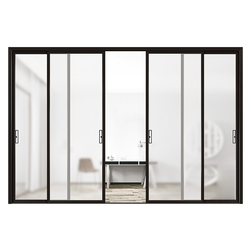 Multiple Variations  narrow sliding door,balcony folding door, kitchen  sliding  aluminum alloy mute glass door 