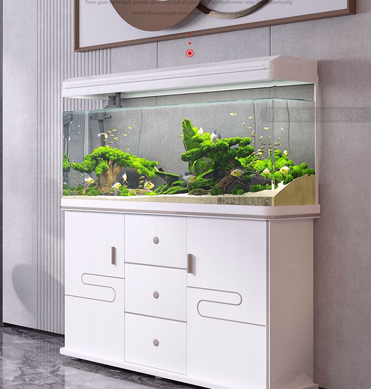 Multiple Variations Water glass goldfish tank with  cabinet"