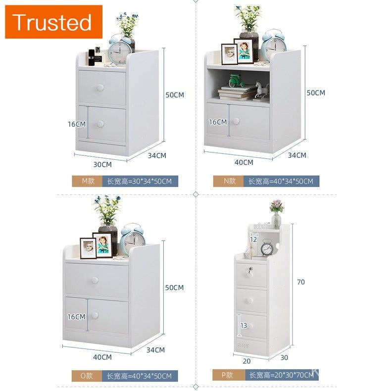 【kline】【twinkle】Ultra-narrow bedroom narrow bedside table storage cabinet ultra-thin drawer small side table small cupboard slim bedside table white/maple/gray 20/25/30/40cm wide