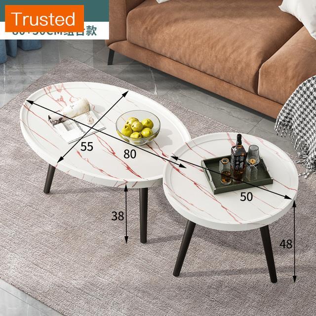 Multiple Variations Small Apartment Nordic Tea Table Living Room Home Modern Minimalist round Tea Table Combination Small Table