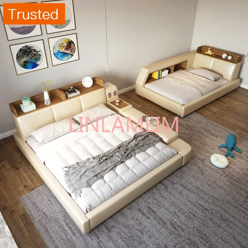 Multiple Variations Smart bed frame camas bedroom set кровать двуспальная lit beds سرير  muebles de dormitorio мебель cama de casa Parent child bed