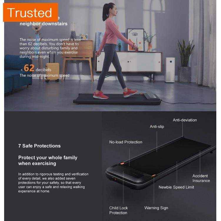 Multiple Variations New Urevo U1 WalkingPad Treadmill Ultra-Thin 6km/h Max Speed Smart Fitness Walking Pad For Running Home Gym Machine