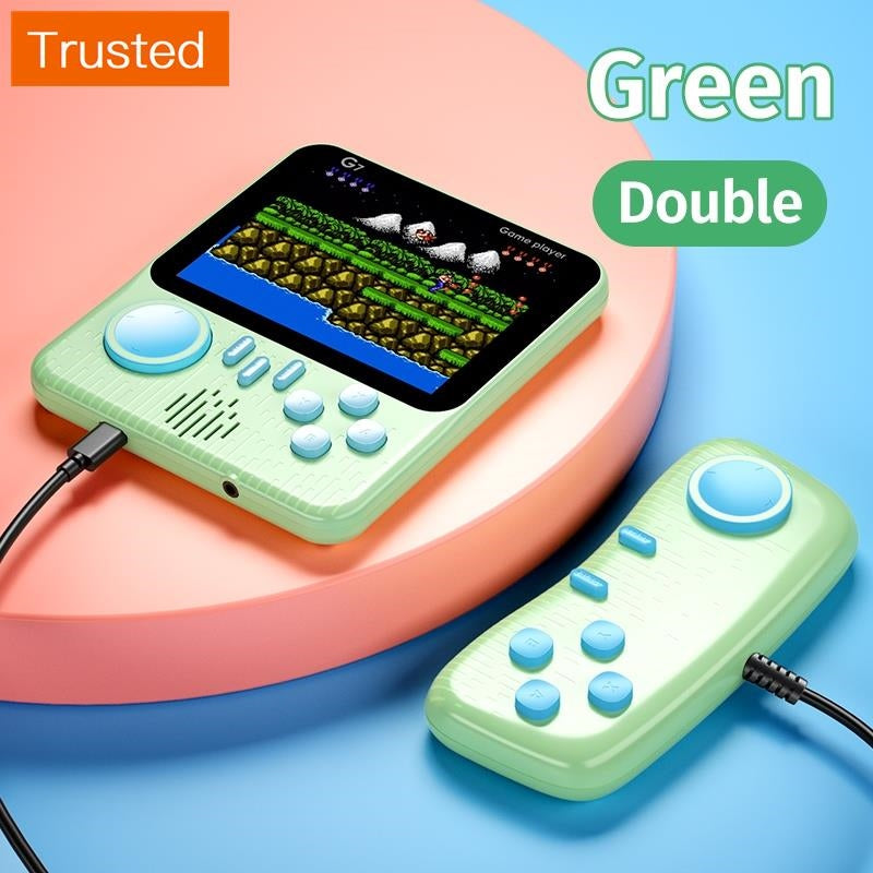 Handheld Game Console Built-in 666 Retro Video Games Classic Mini Gaming Console LCD Screen Gift for Kids