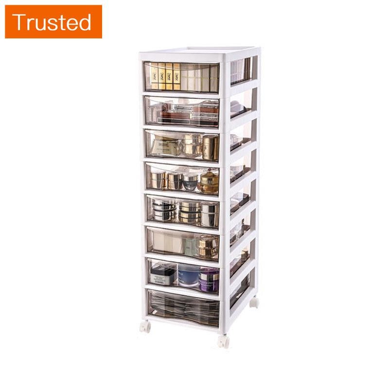 【Ready Stock】Office Drawer Storage Cabinet Removable Multi-layer File Cabinet Household Storage Cabinet with Wheels