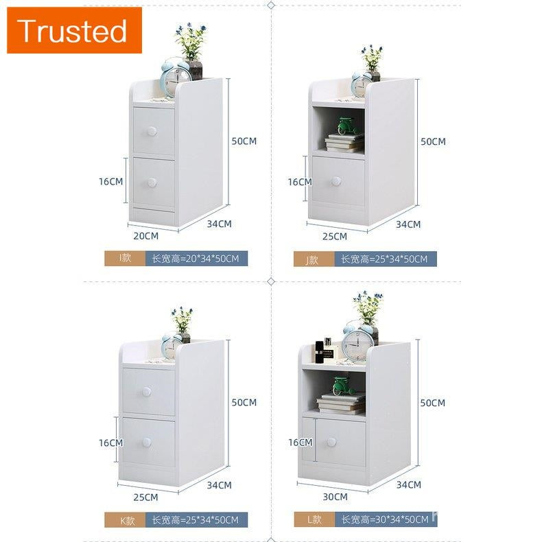 【kline】【twinkle】Ultra-narrow bedroom narrow bedside table storage cabinet ultra-thin drawer small side table small cupboard slim bedside table white/maple/gray 20/25/30/40cm wide