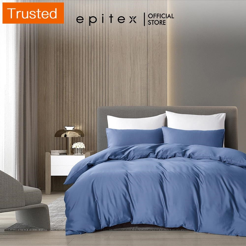 Multiple Variations (New arrival) Epitex Homme Solid 1600TC Tencel Collection   Bedsheet   Fitted Sheet Set   Bedsheet Set   Bedding