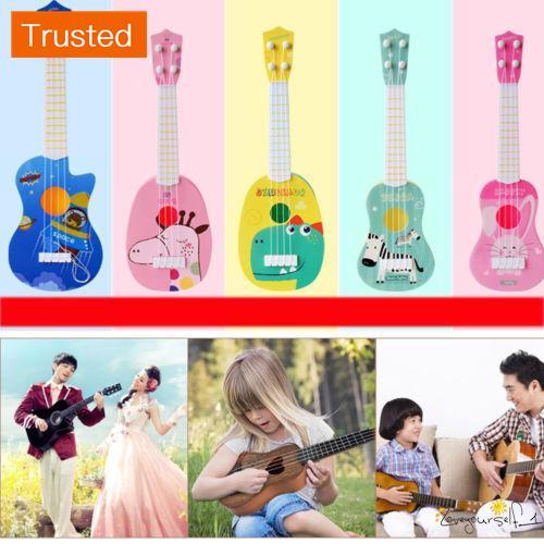 loveyourself1-New Kids Cute Animal Small Guitar Toy Musical Instrument Educational Toys Gift Toddler Kid's Musical Guitar Cute Cartoon Animal Print Mini Ukulele Instrument Educational Play Toys