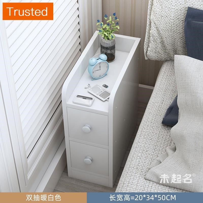 【kline】【twinkle】Ultra-narrow bedroom narrow bedside table storage cabinet ultra-thin drawer small side table small cupboard slim bedside table white/maple/gray 20/25/30/40cm wide