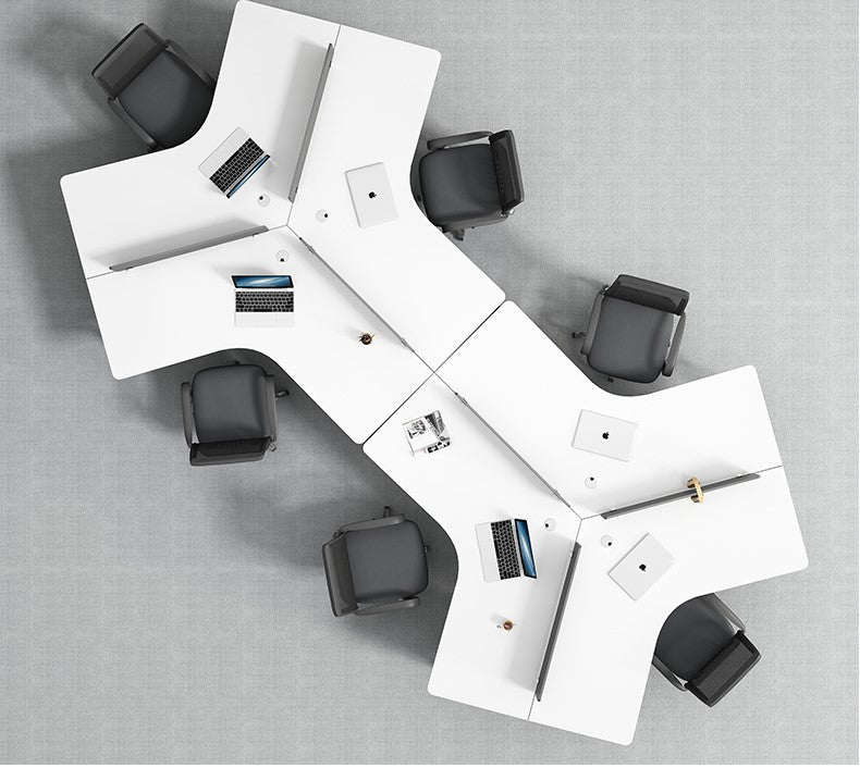 MULTIPLE VARIATIONS simple modern staff desk combination