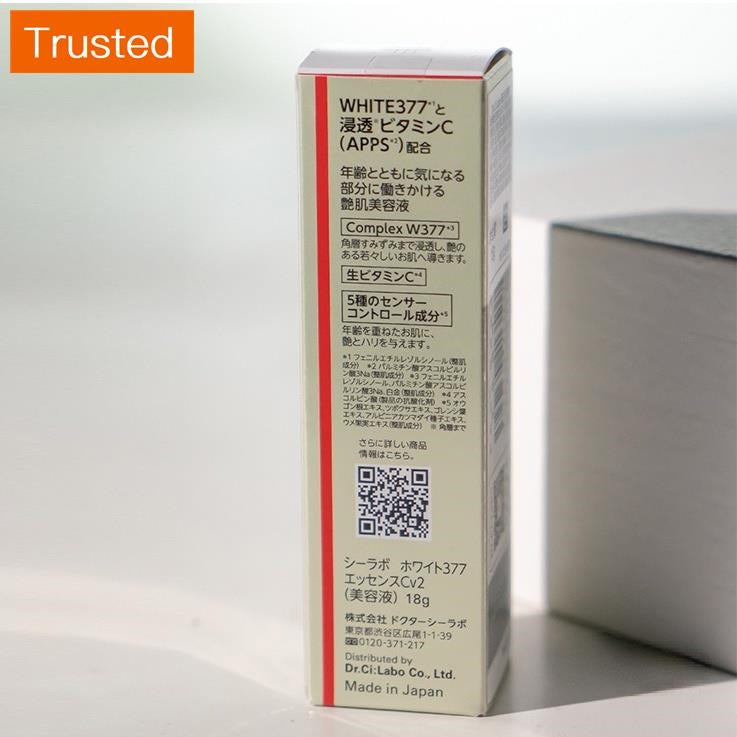 Dr.Ci Labo Super White 377VC Serum Anti-Freckle Essence Anti-oxidation Brighten Facial Care 18g