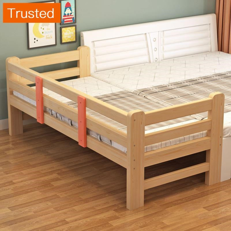 Multiple Variations Bedstead widened artifact splicing bed widened the bed man side bed 0 a 3 years old baby bed one can sleep yanbian