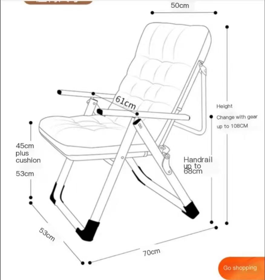 Multiple Variations Noon break treasure folding reclining chair lunch break office nap lazy sofa home student dormitory backrest computer chair