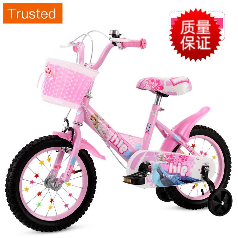 Multiple Variations Children bicycle with training wheels 2-4-6-2-4-6 year old girl 3 pedal bicycle child 5 stroller princess