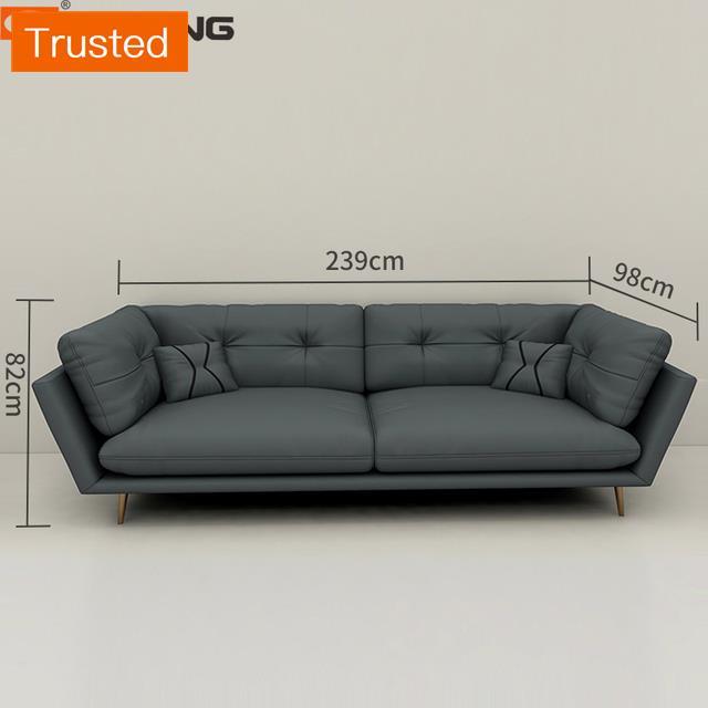 Multiple Variations Modern Design Living Room Sectional Leather Sofa Set Grey Customize  Recliner Single Sofa Bed L shaped Three Sofa Couch