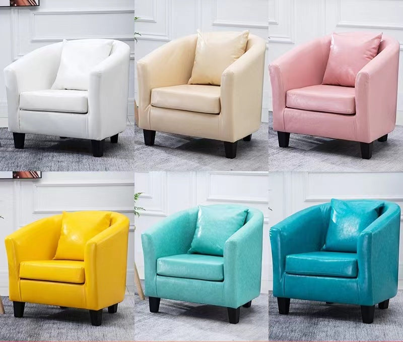 Multiple Variations Simple Nordic single sofa chair small apartment sofa double triple combination living room bedroom Internet cafe small sofa"