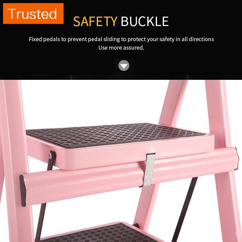 Ready stock Kinbolee Foldable Step Ladder Thickening 3 Step 4 Step Security Upgrade Household Ladder