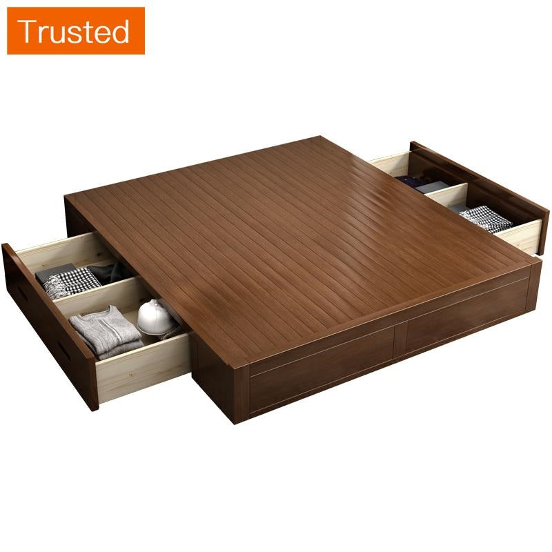 Multiple Variations No bed tatami bed hard bed 1.5 meters short bed ground bed without back of a chair bed body bedstead solid wood box