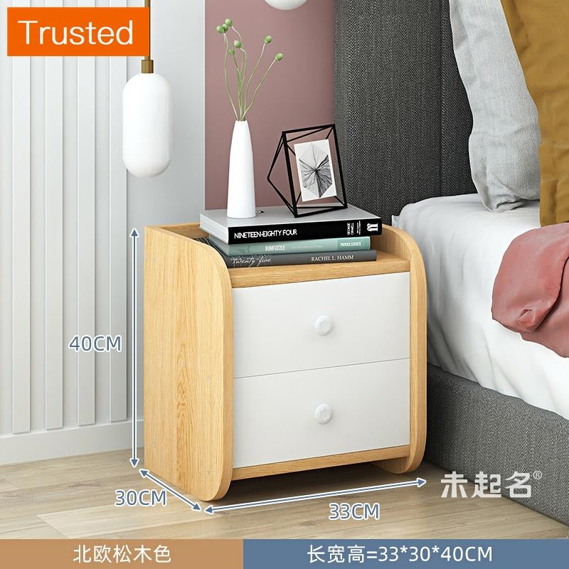 【kline】【twinkle】Ultra-narrow bedroom narrow bedside table storage cabinet ultra-thin drawer small side table small cupboard slim bedside table white/maple/gray 20/25/30/40cm wide