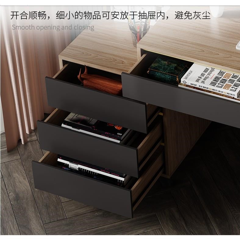 Multiple Variations Desktop Computer Desk Bookshelf Combined Integrated Modern Simple Home Study Student Study Table Writing Desk XK21202