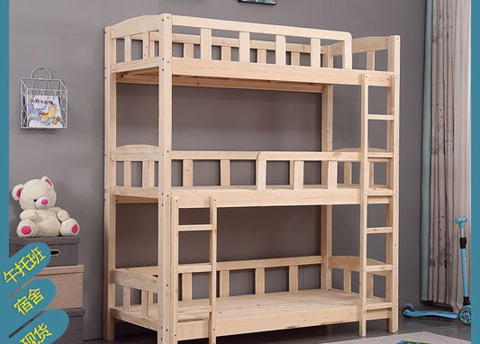 Multiple Variations three layer children's bunk bed"