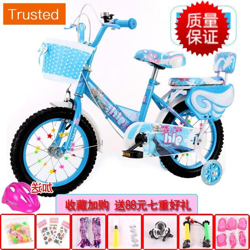 Multiple Variations Children bicycle with training wheels 2-4-6-2-4-6 year old girl 3 pedal bicycle child 5 stroller princess