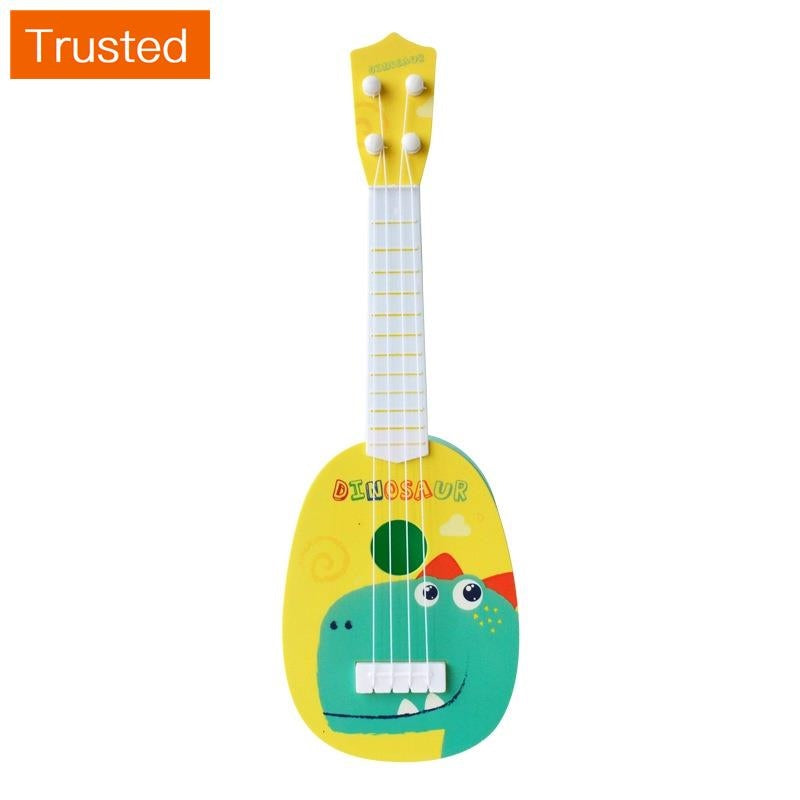 loveyourself1-New Kids Cute Animal Small Guitar Toy Musical Instrument Educational Toys Gift Toddler Kid's Musical Guitar Cute Cartoon Animal Print Mini Ukulele Instrument Educational Play Toys