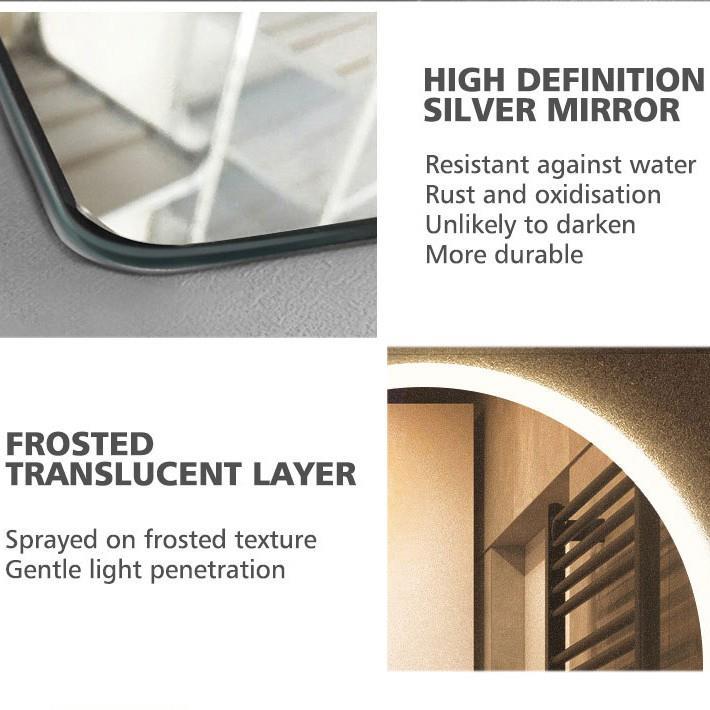 Multiple Variations [SG Seller] Mirror Light LED Wall Mirror Light with LED Strip Touch Switch Bathroom Bedroom make up Mirror Light